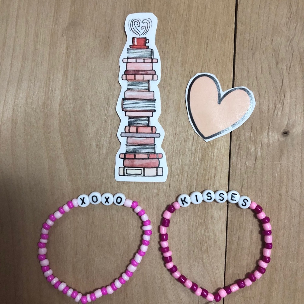Valentine’s bracelet sticker set